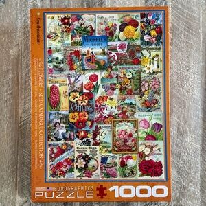 Eurographics Flowers Seed Catalogue Puzzle